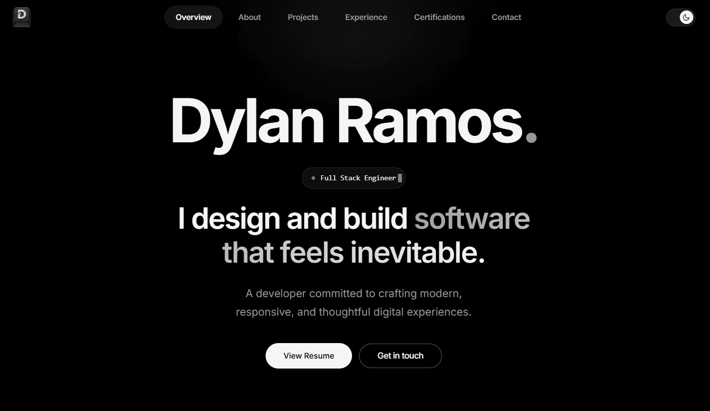 Portfolio Platform preview